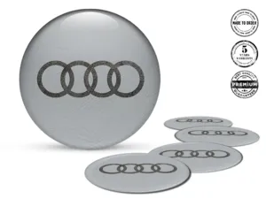 Audi Badge Cupola Logo Adesivi Ruota Stilosi